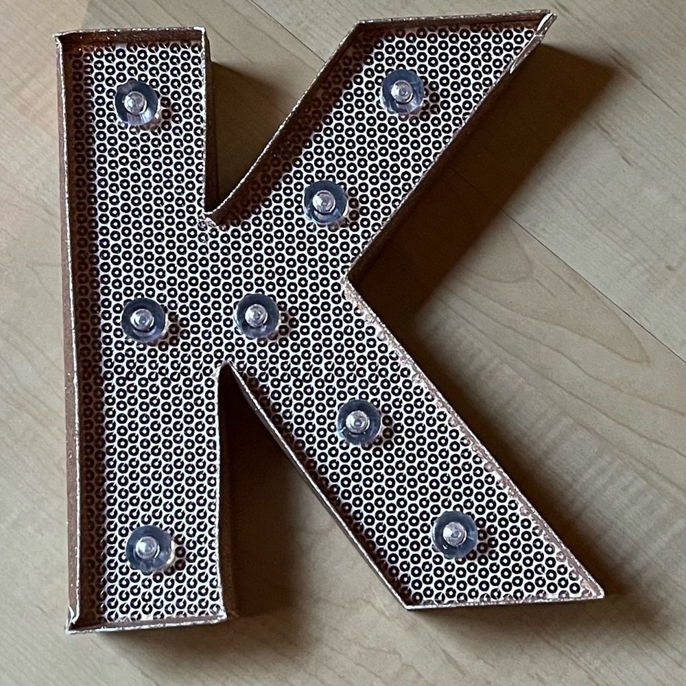 Justice for Girls light up letter K